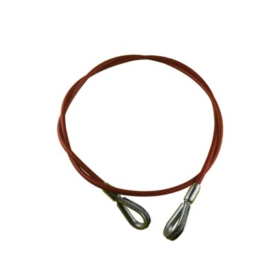 Fall protection steel cable lanyard sling